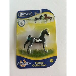 Breyer Horse Stablemate SM Black and White Pinto American Saddlebred 6964